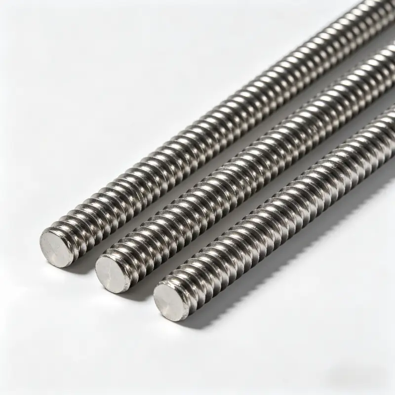 BS 6744 Grade 1.4311 ribbed stainless steel reinforcement bar with crescent-shaped transverse ribs, B500B ductility class, low magnetic permeability