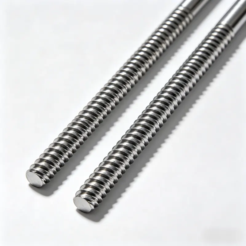 BS 6744 Grade 1.4436 stainless steel ribbed rebar with crescent-shaped transverse ribs for concrete reinforcement