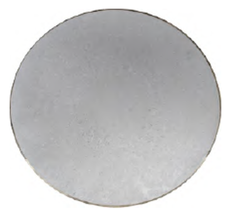 Macro acid-etched transverse section of the 180 mm bar: apart from a local coarse-grain region near R/2, no shrinkage, cracks, voids, inclusions or flakes